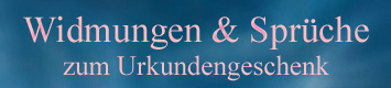 eine widmung zum geschenk