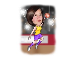 Basketball Karikatur