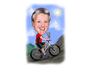 Fahrrad Karikatur