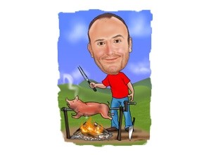 Griller Karikatur