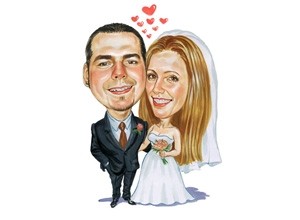 Hochzeit Karikatur