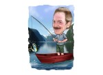 Angler Karikatur