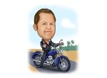 Biker Karikatur
