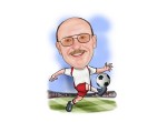 Fu�baller Karikatur