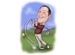 Golfer Karikatur