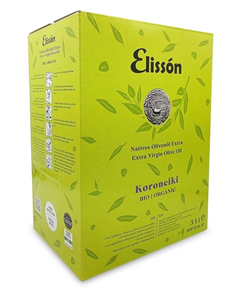 Elisson Bio Olivenöl nativ extra 5l - Kanister Bag-in-Box