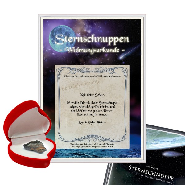 Hochzeitsgeschenk Glücksstern – Sternschnuppe